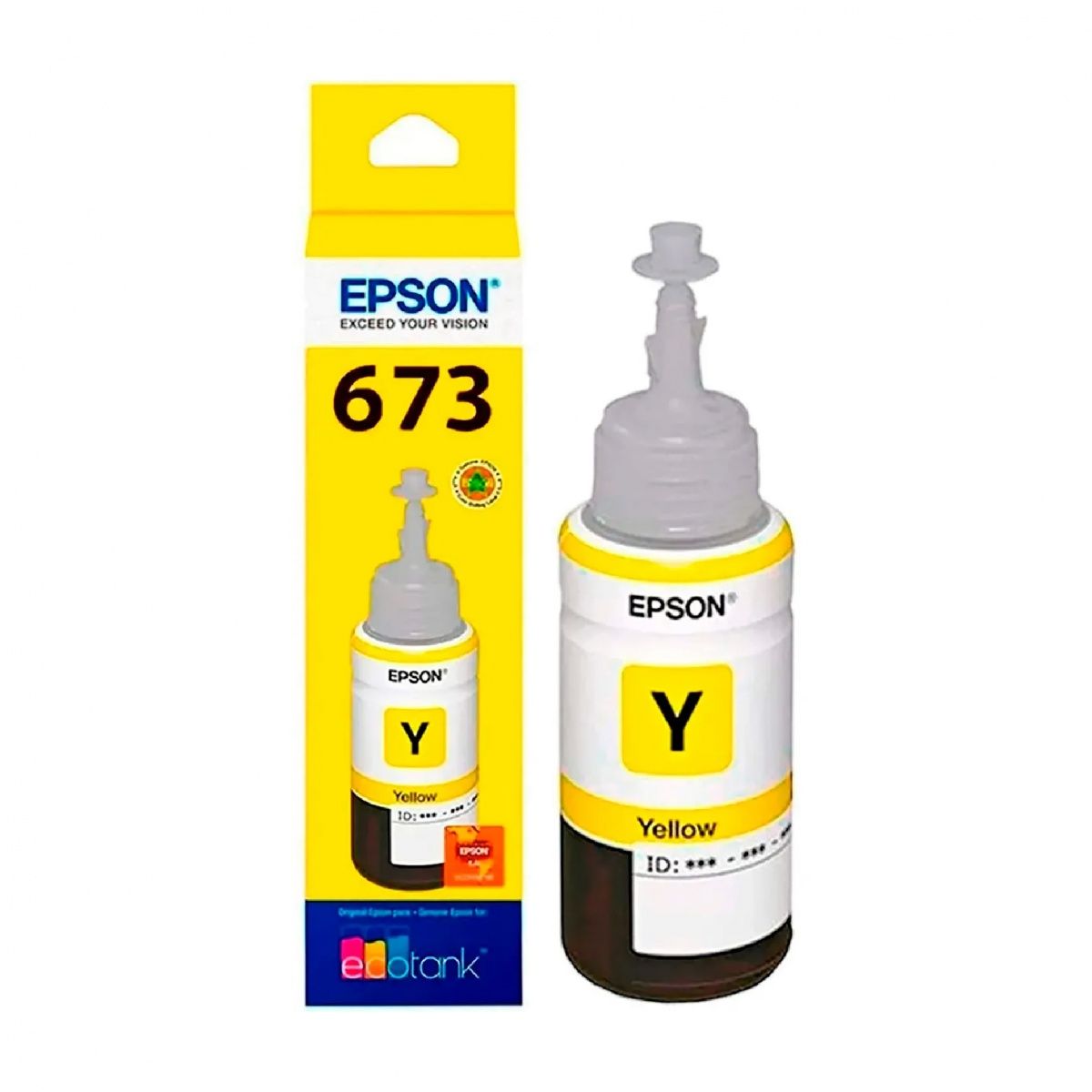 EPSON - Botella de tinta Epson T673420-AL en color amarillo