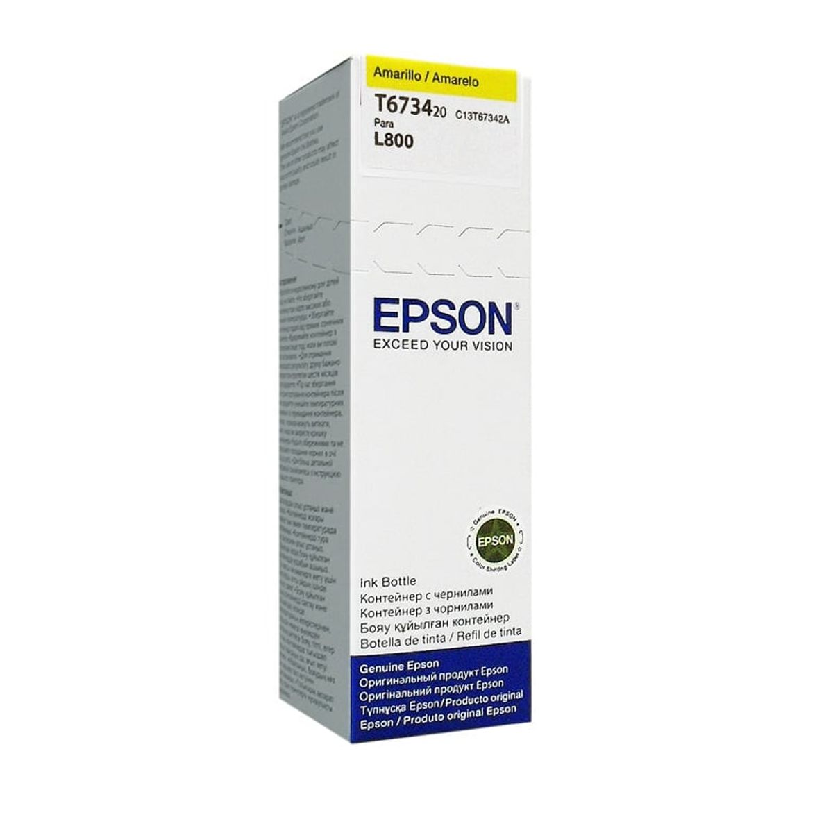EPSON - Botella de tinta Epson T673420-AL en color amarillo