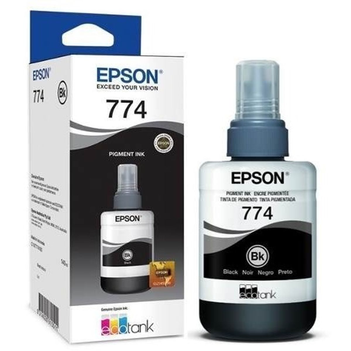 EPSON - Botella de tinta Epson 774 T774120 140ml tinta negra