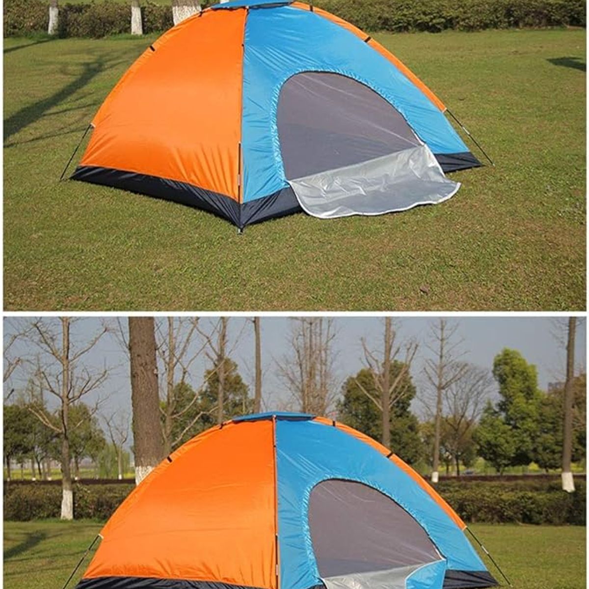 NO LOGO - Tienda Camping Para 4 Personas Al Aire Libre