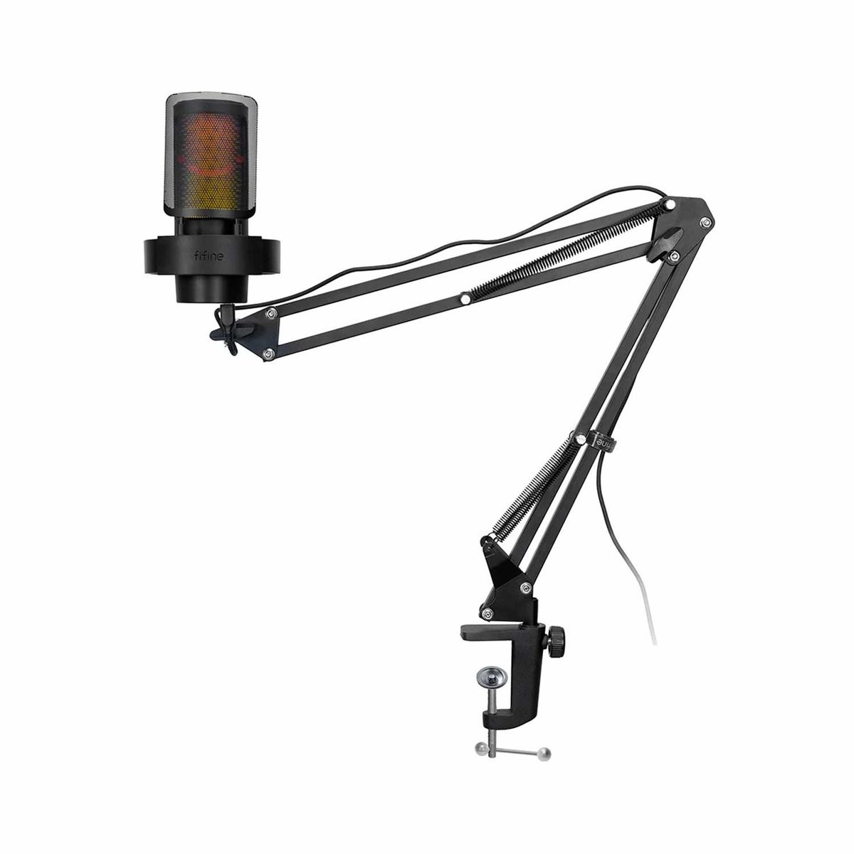 FIFINE - Microfono Gamer Fifine A8T Con Brazo Black