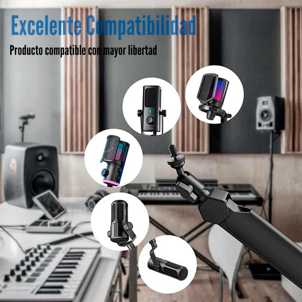 FIFINE - Brazo Para Microfono Fifine Bm66 Black