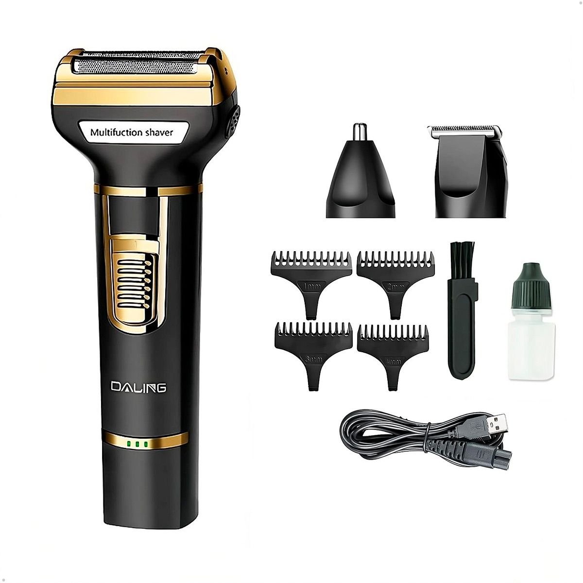 GENERICO - Cortadora Rasuradora De Pelo Y Nasal Daling 9203 Inalambrica