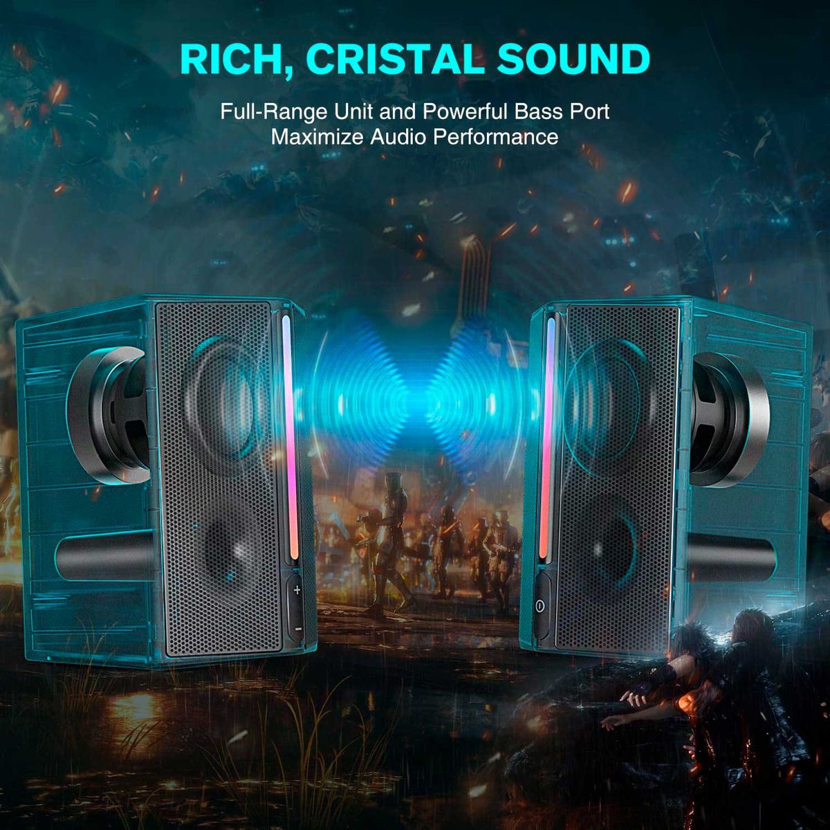 FIFINE - Altavoces Fifine A20 Gaming Speaker Black