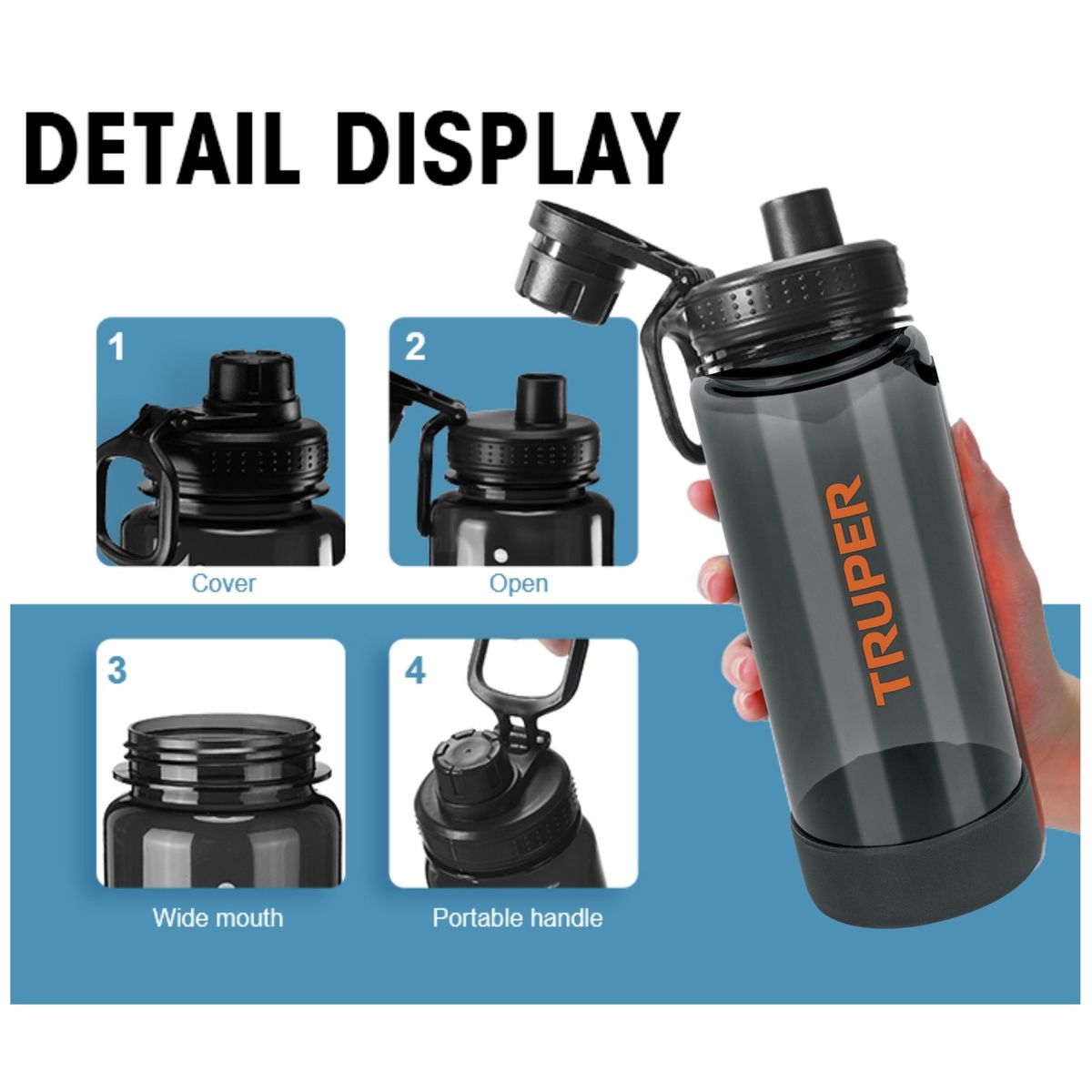 TRUPER - TOMATODO 740 ml PREMIUM BLACK TRUPER