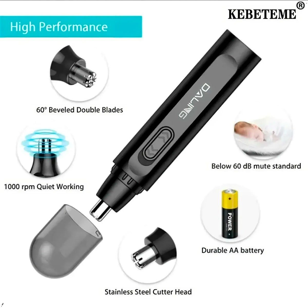 GENERICO - Depilador Recortador Vello Nasal Daling  para Vello Nasal