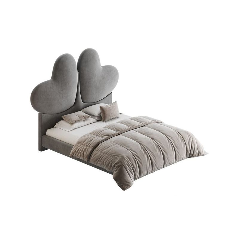 GENERICO - Cama Tapizada Gabriella - King Plz - Gris
