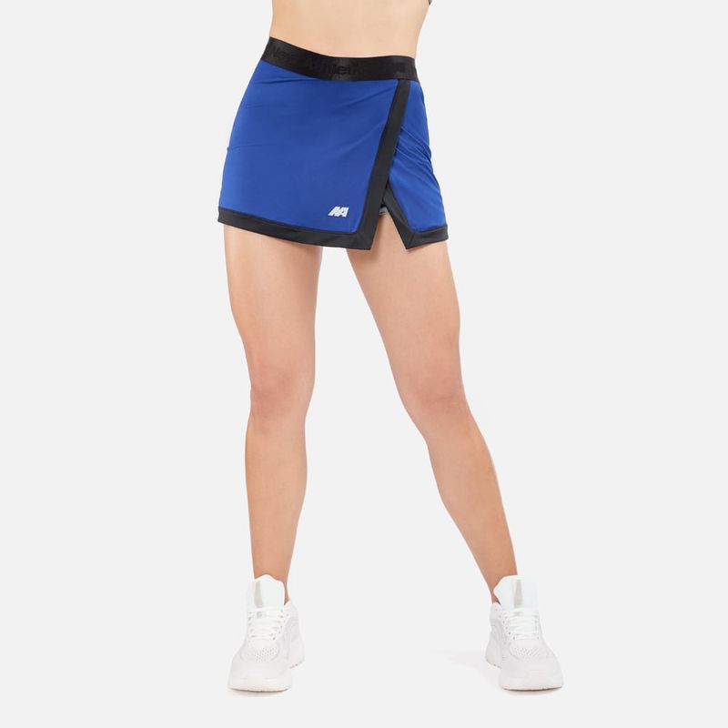 NEW ATHLETIC - Falda Short New Athletic Adriana Azul Con Negro Mujer
