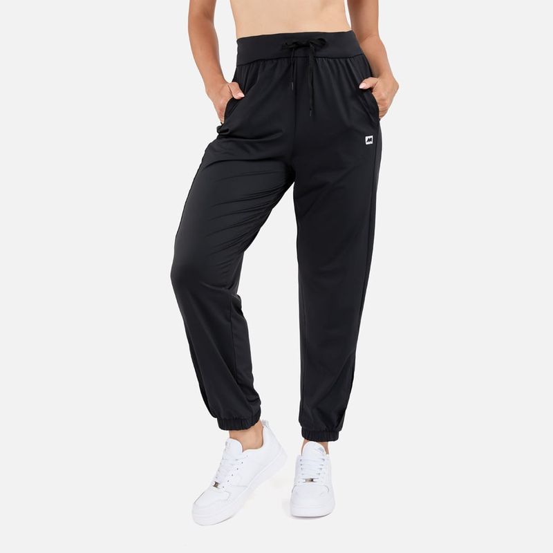 NEW ATHLETIC - Jogger New Athletic Flaps Negro Mujer