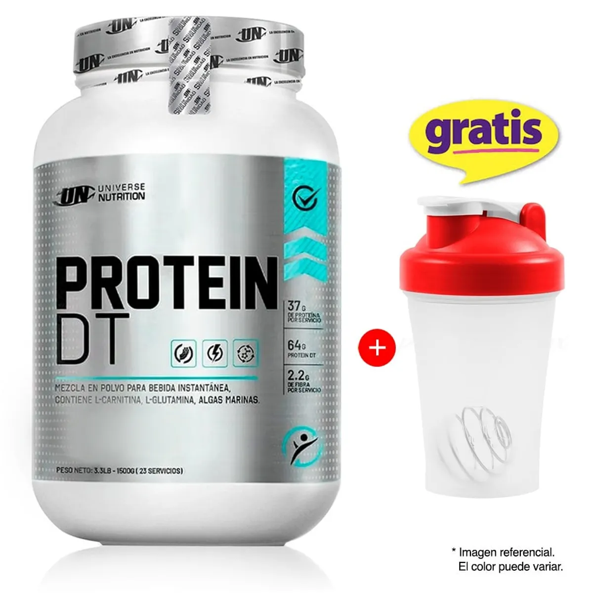 UNIVERSE NUTRITION - PROTEÍNA PROTEIN DT 1.5 KG COOKIES AND CREAM MÁS SHAKER