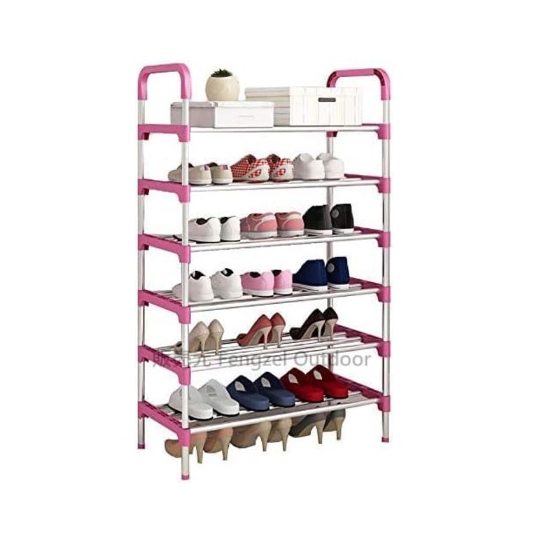 GENERICO - ZAPATERO ORGANIZADOR ROSADO DE ALMACENAMIENTO 6 NIVELES