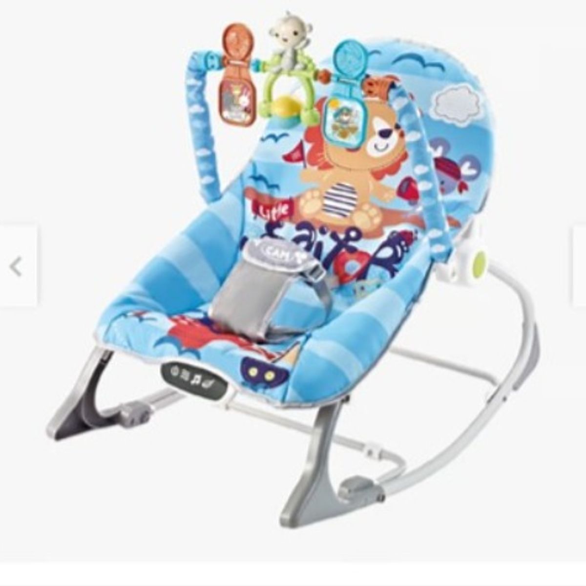 GENERICO - Silla Mecedora Musical con Vibrador Blue