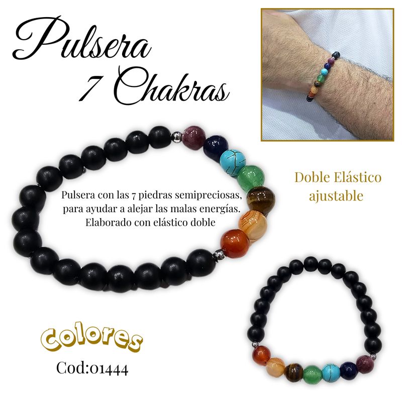 GENERICO - Pulsera 7 Chakras, recupera tu balance energetico