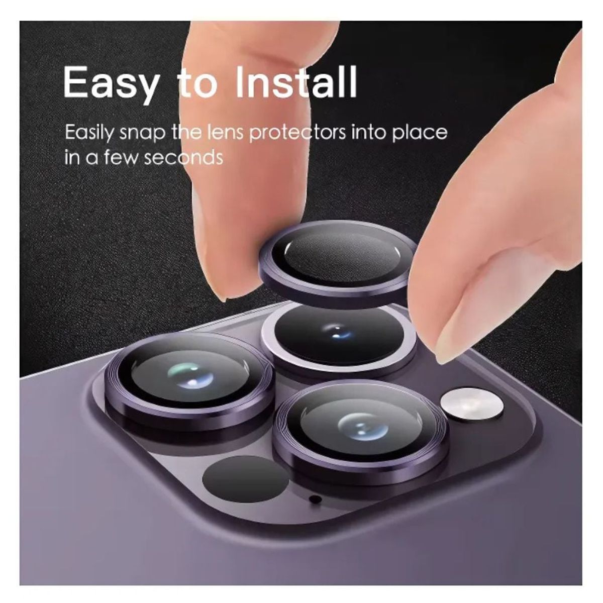 GENERICO - Mica de Cámara Color Morado para iPhone 14 14 PLUS