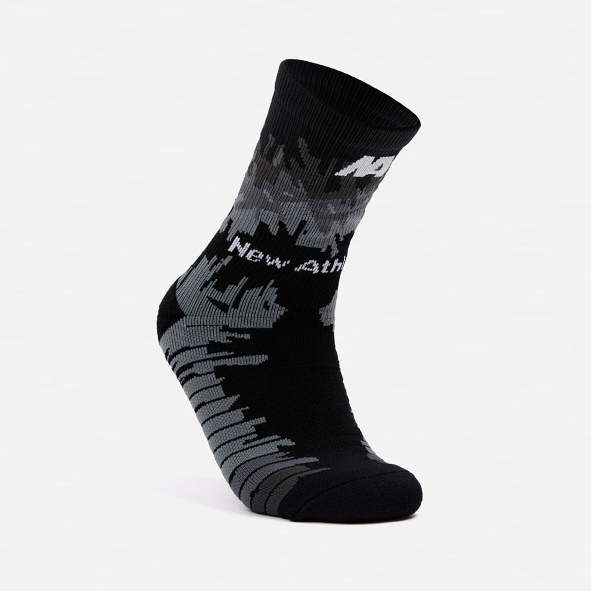 NEW ATHLETIC - Medias New Athletic Canillera43 Negro Con Gris Unisex