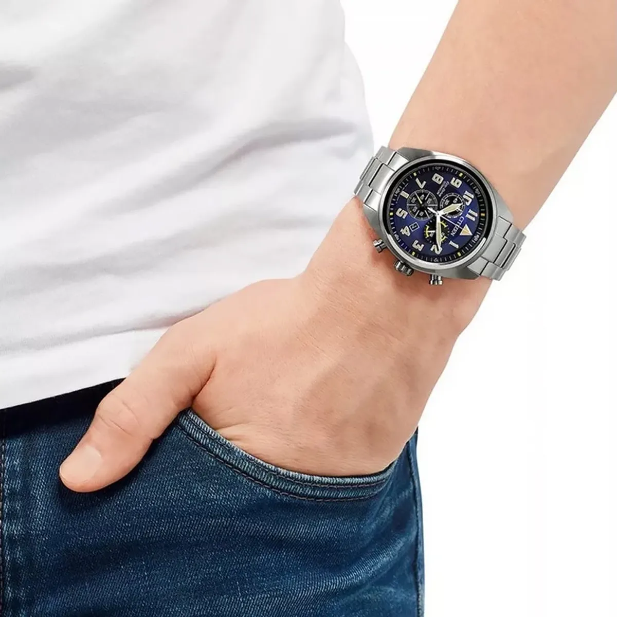 CITIZEN - Citizen Reloj Super Titanium Weekender Coleccion Eco-Drive