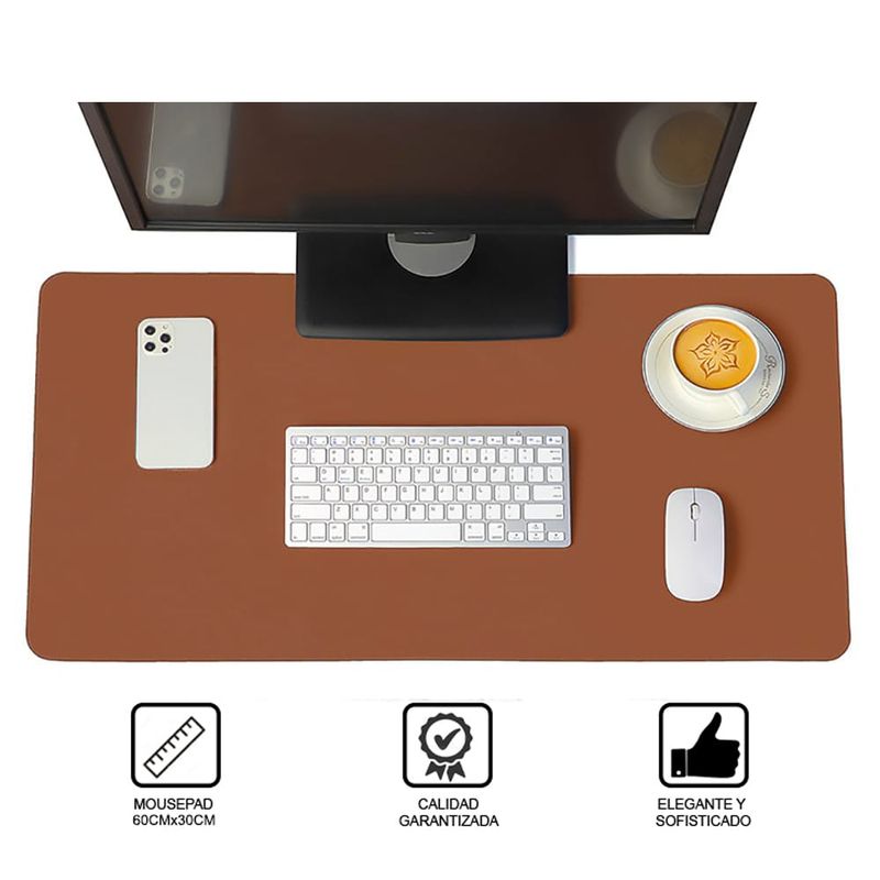 DREIZT - Mousepad para Escritorio Dreizt Marron Madera XL