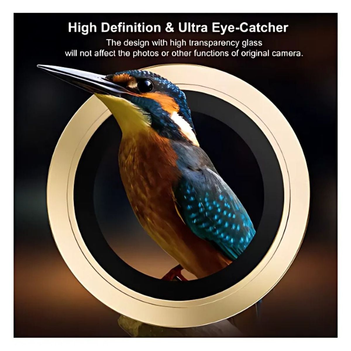 GENERICO - Mica de Cámara Color Dorado para iPhone 14 14 PLUS