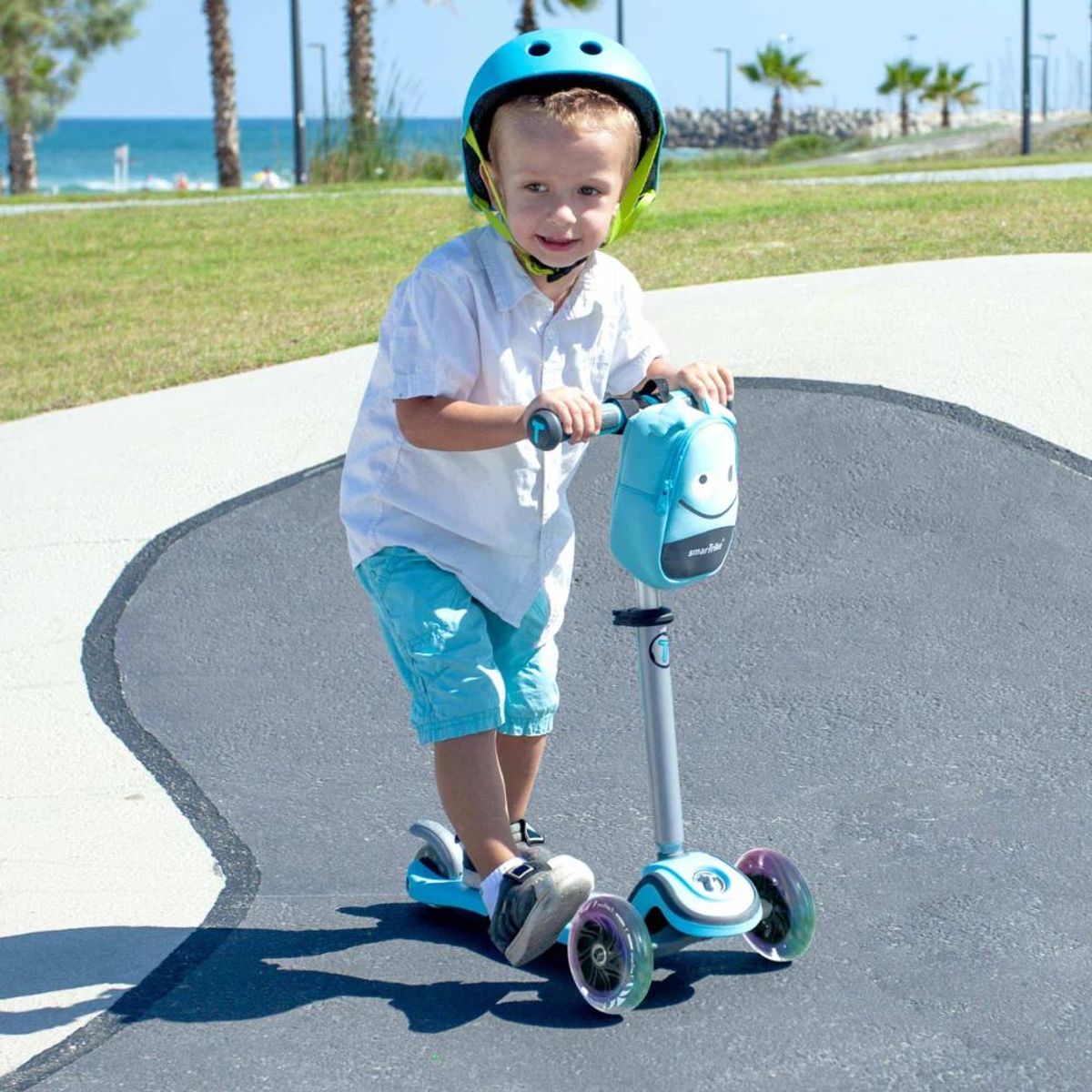 GENERICO - Scooter T1 - Azul 3 Ruedas Smart Trike