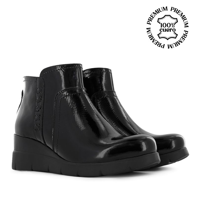 ECCO - Botas Confort Mujer Ecco Franca05 Negro Cuero Charol