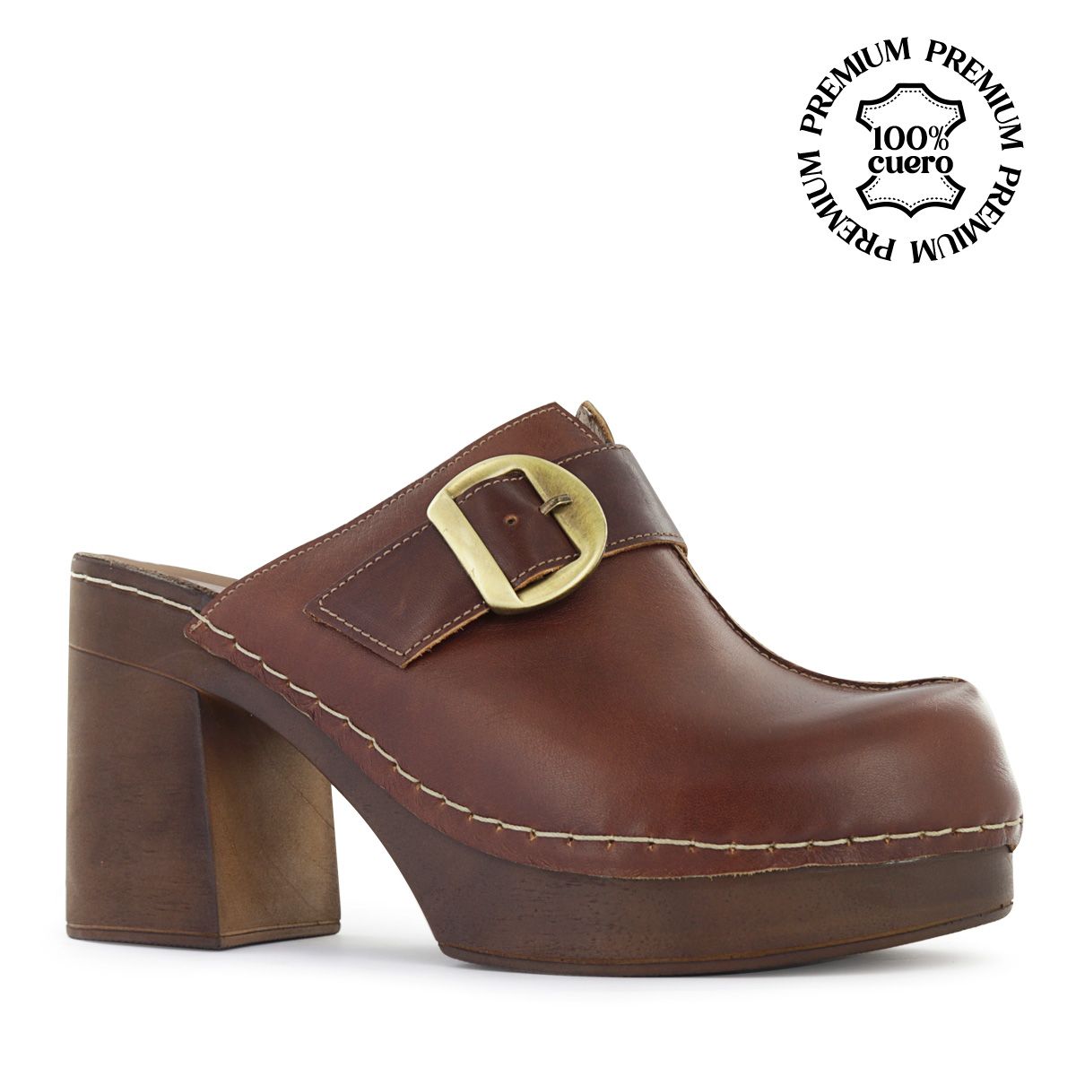 ECCO - Zuecos Mujer Ecco Triana05 Cobre Cuero