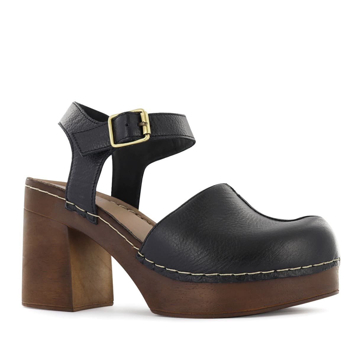 ECCO - Zuecos Mujer Ecco Triana04 Negro Cuero