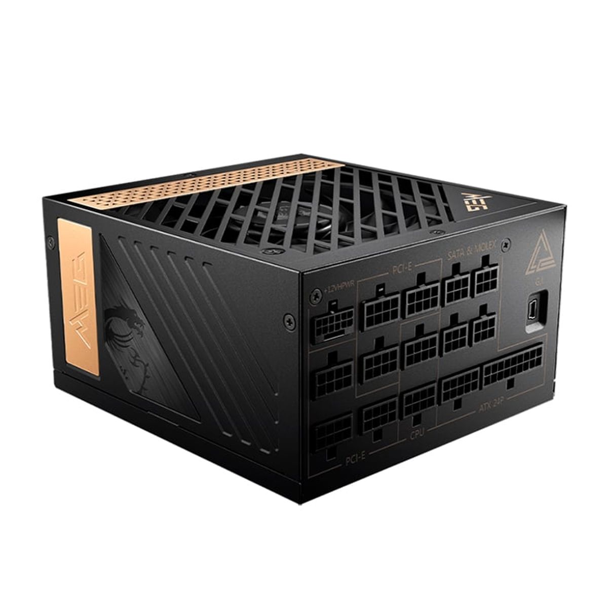 MSI - Fuente MSI MEG Ai1300P PCIE5 1300W 80 PLUS Platinum Formato ATX