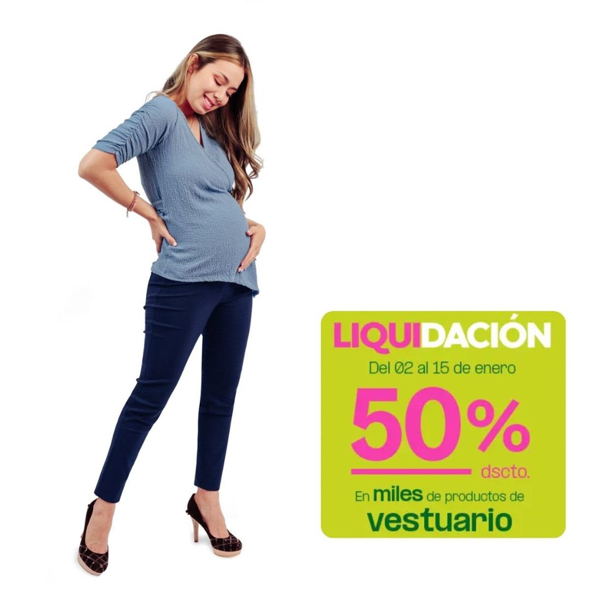 MOMMYLAND - PANTALÓN PITILLO MATERNAL