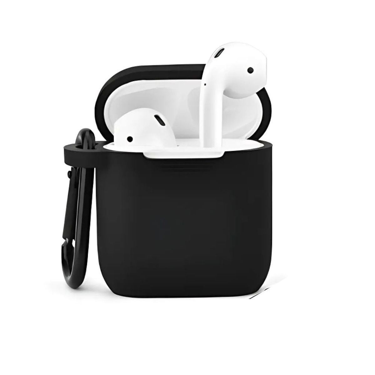 GENERICO - Funda Silicona para Air pods 1era 2da Generación Negro