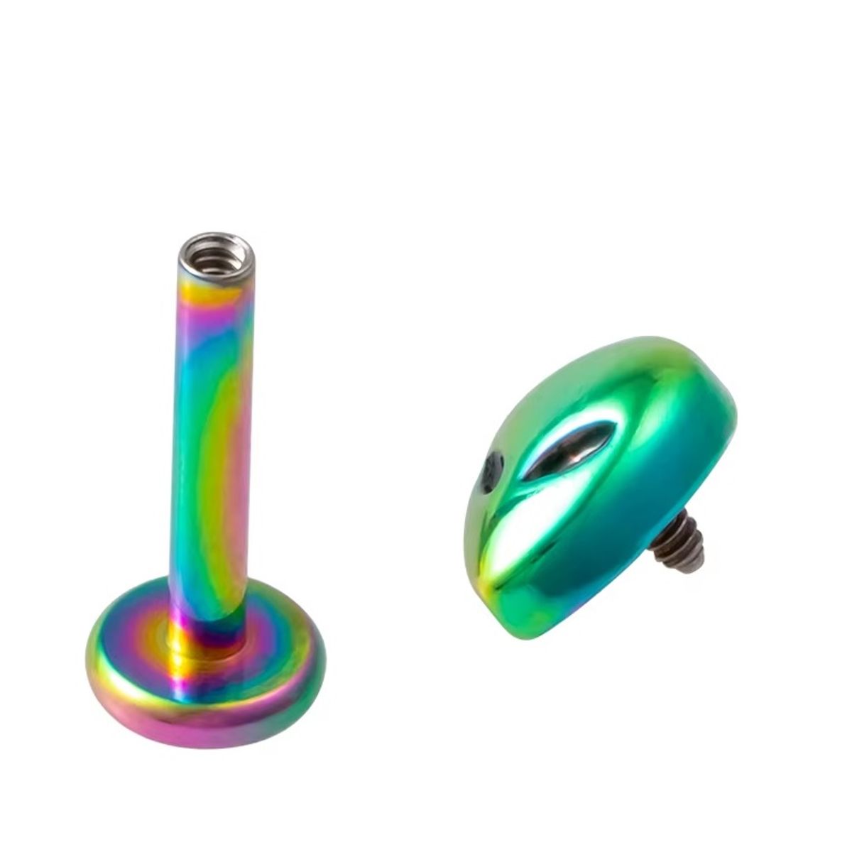 GENERICO - Piercing alien multiusos helix labret lóbulo tragus multicolor