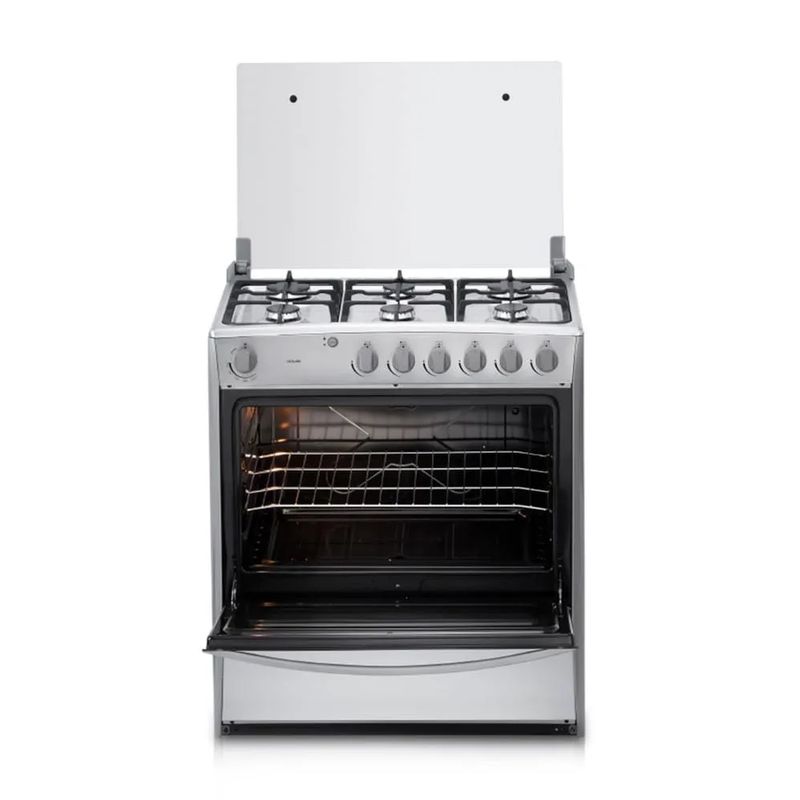 INDURAMA - Cocina de pie 80Cm 1 Horno 6 Hornillas Croma Indurama