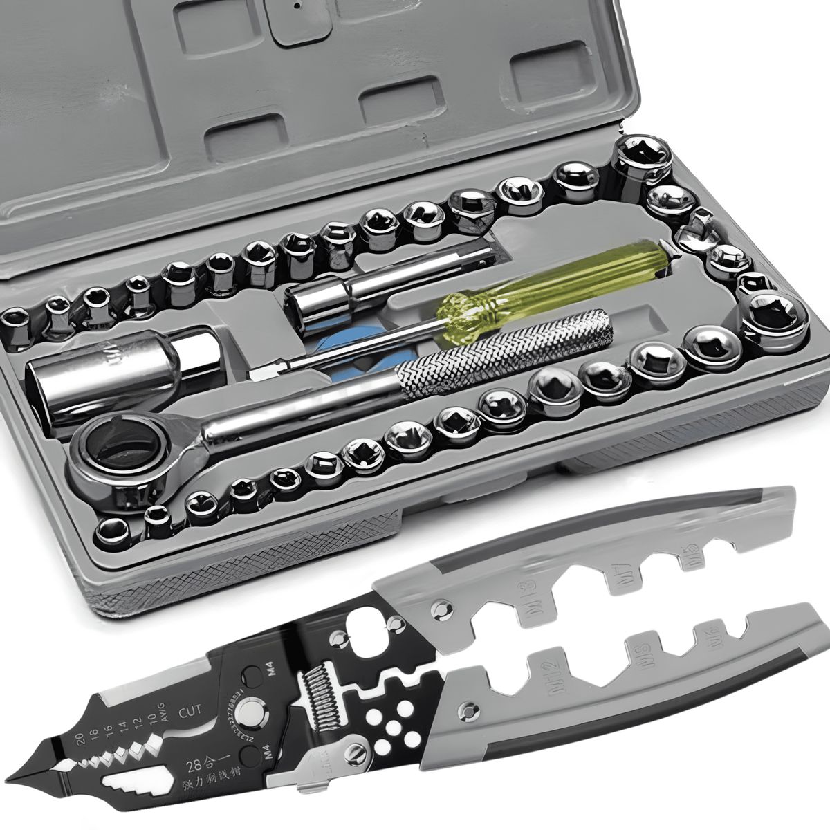 ROSH - Pack Profesional – Alicate Multiuso + Set de 40 Dados