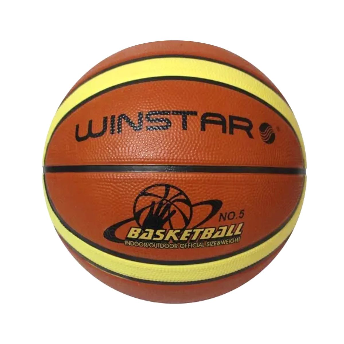 WINSTAR - PELOTA PARA BÁSQUET TALLA 5 BALONCESTO GOMA WINSTAR MARRÓN
