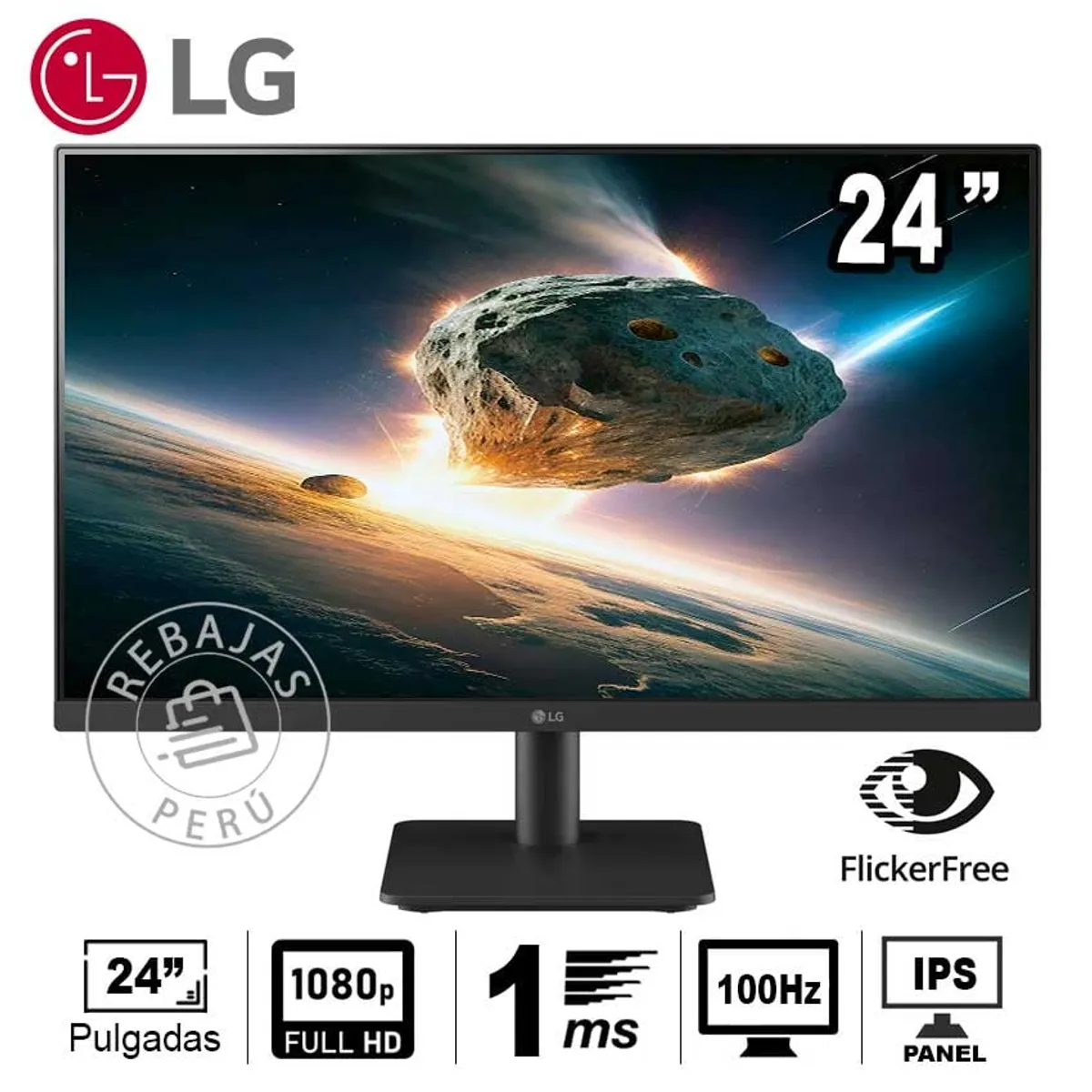 LG - Monitor LG 24MS500-B 24" FHD IPS 5ms HDMIx2 Antirreflejo 250 nits