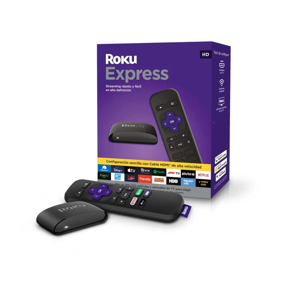 ROKU - Convertidor a Smart TV ROKU EXPRESS 3930MX 512MB