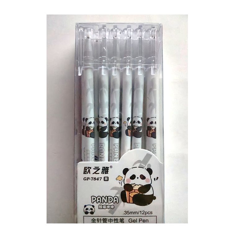 GENERICO - lapicero panda kawai  x 12 unid