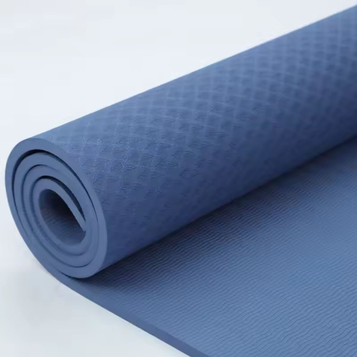 GENERICO - Colchoneta Mat de Yoga Antideslizante Azul Acero
