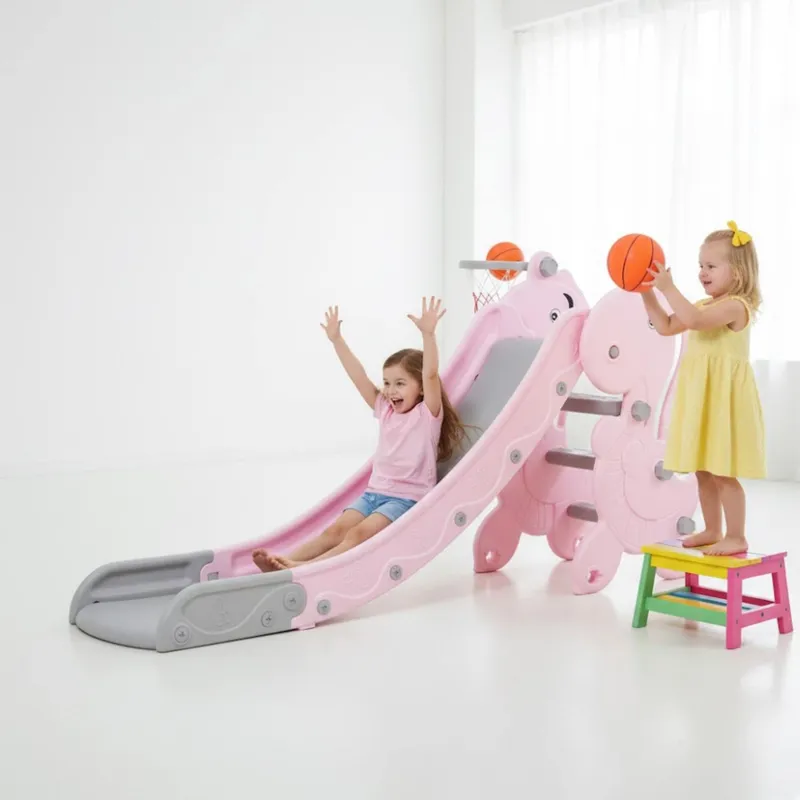 GENERICO - Juego Didactico Resbaladero Dinosauri Rosado