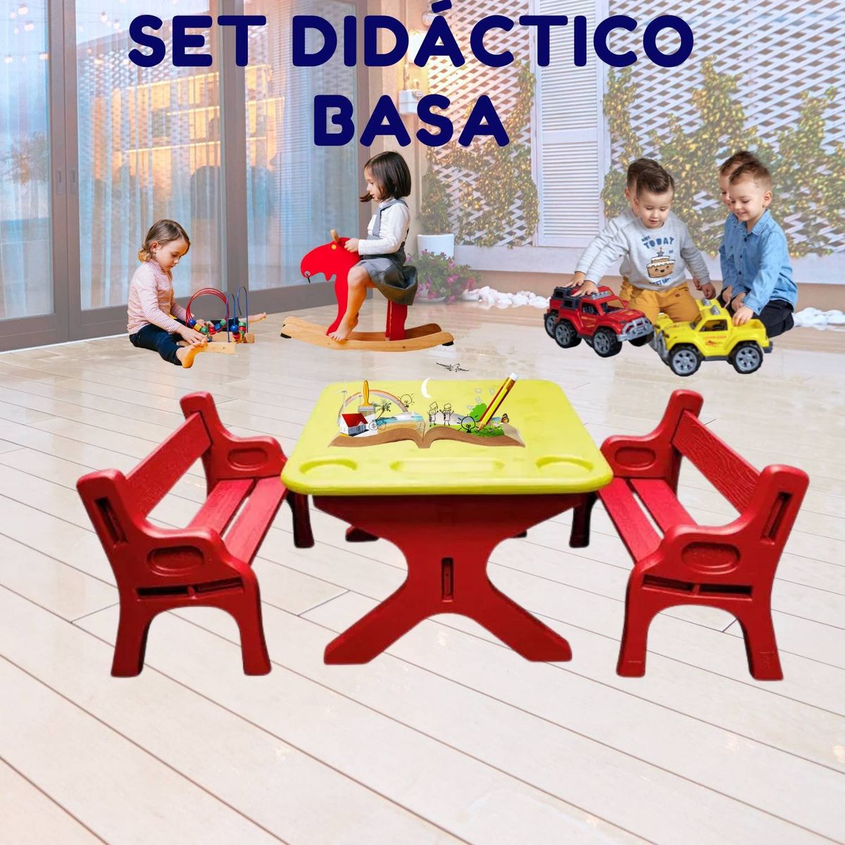 GENERICO - Set Didactico Basa Rojo Amarillo