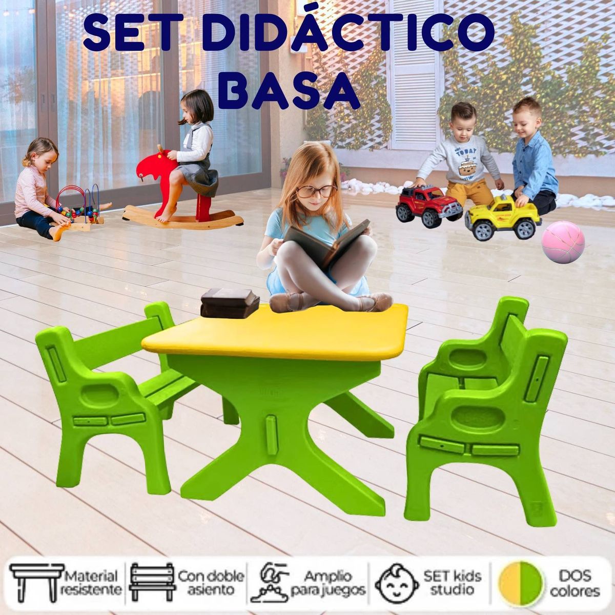 GENERICO - Set Didactico Basa Verde Amarillo