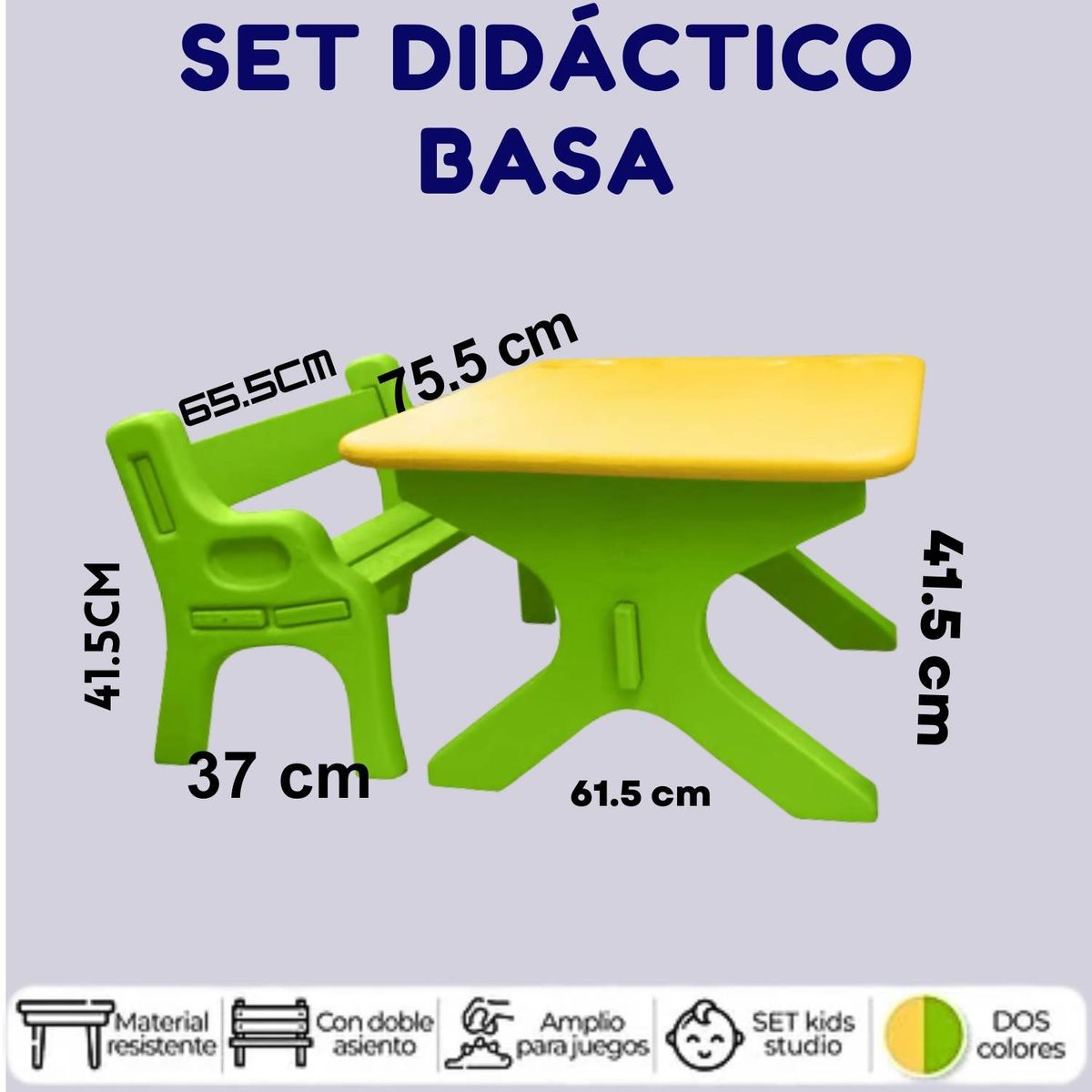 GENERICO - Set Didactico Basa Verde Amarillo