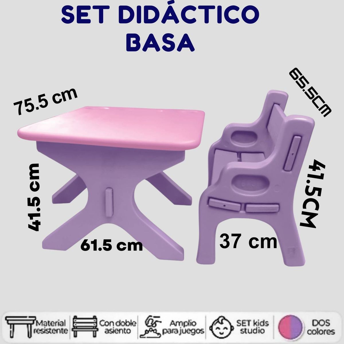 GENERICO - Set Didactico Basa Morado Fucsia
