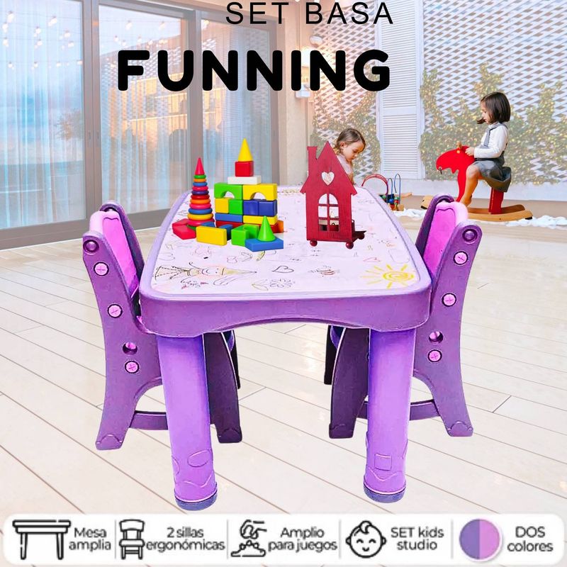 GENERICO - Set Didactico Basa Funning Gris Morado