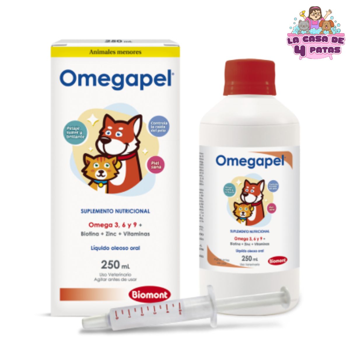 GENERICO - Suplemento para el pelaje OMEGAPEL 250ML