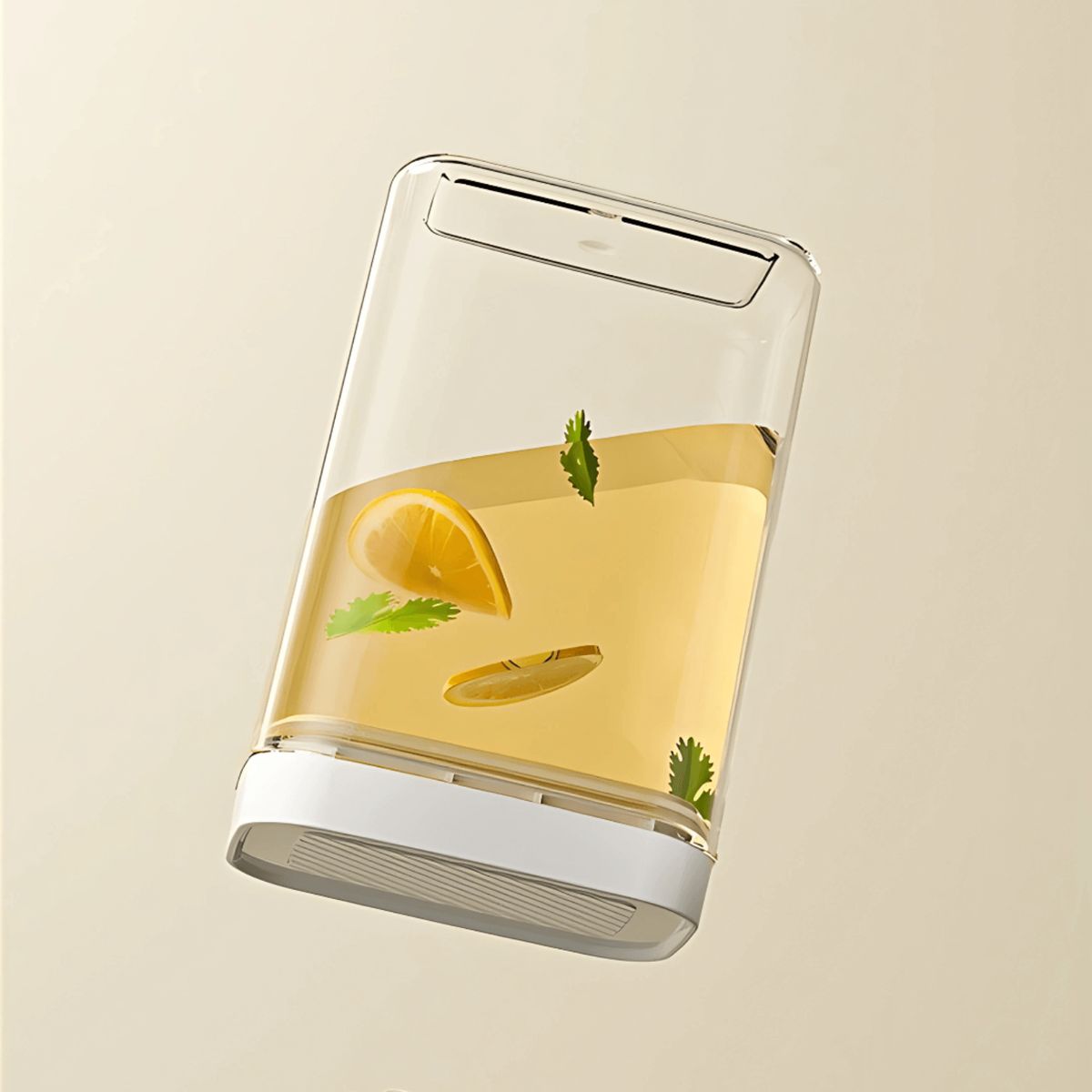 GENERICO - Contenedor hermético moderno transparente y apilable 1800 ml