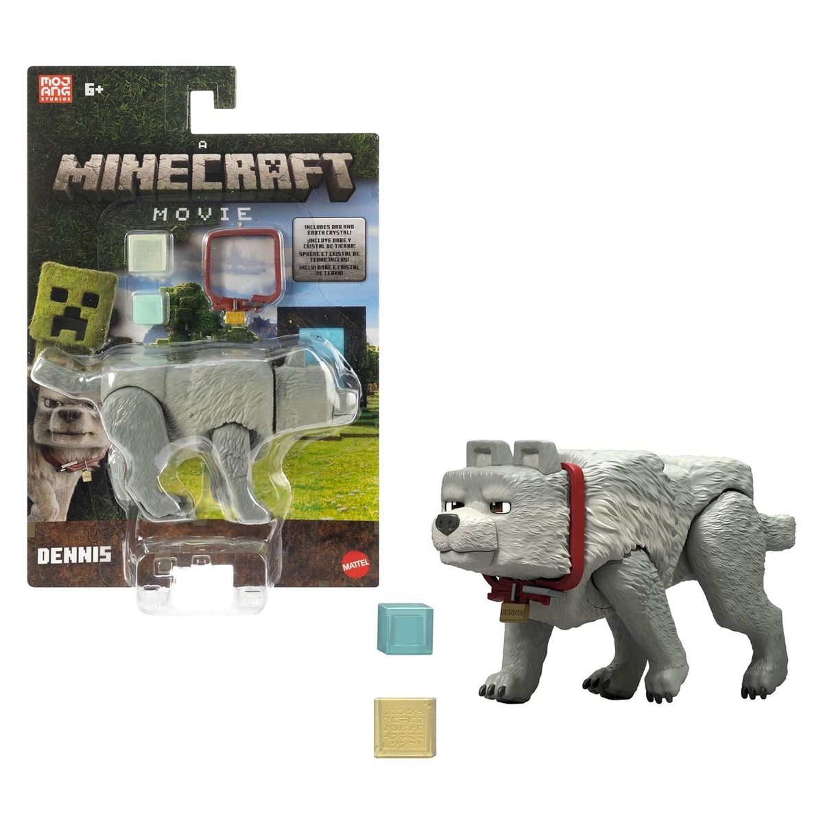 MINECRAFT - Minecraft La pelicula figuras de acción de Dennis El lobo