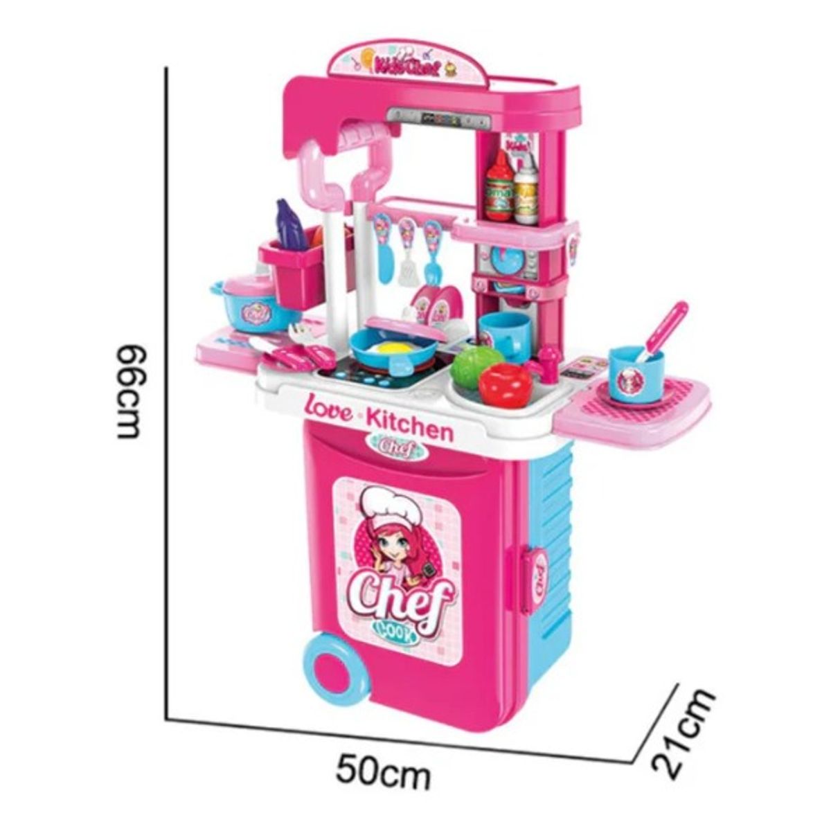 GENERICO - Set modelo Maleta de Cocina 3 en 1