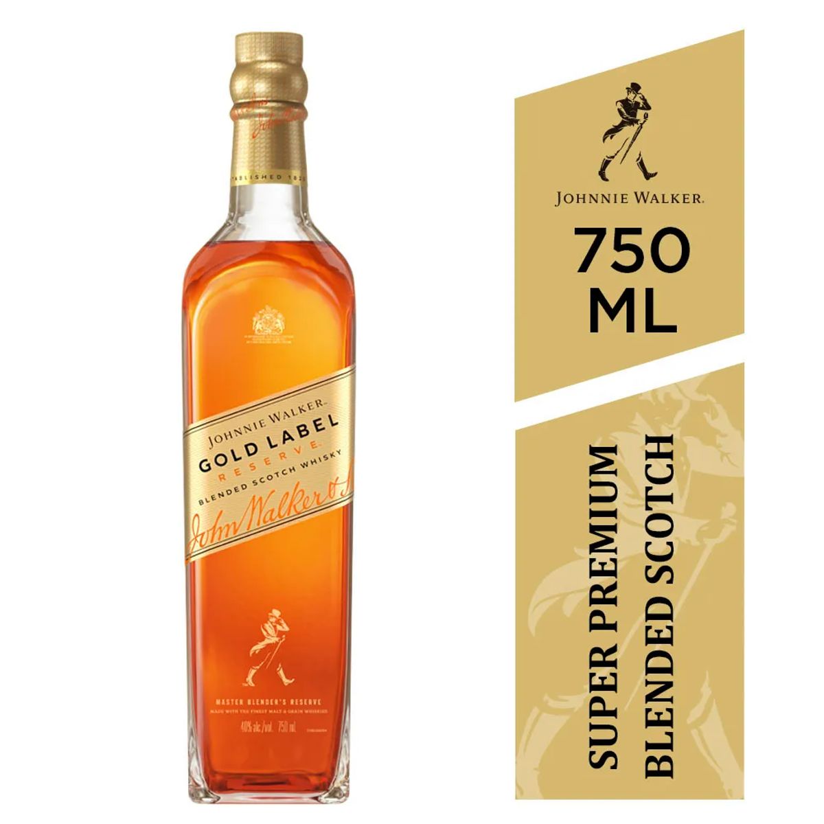 JOHNNIE WALKER - Whisky Gold Label Botella 750ml