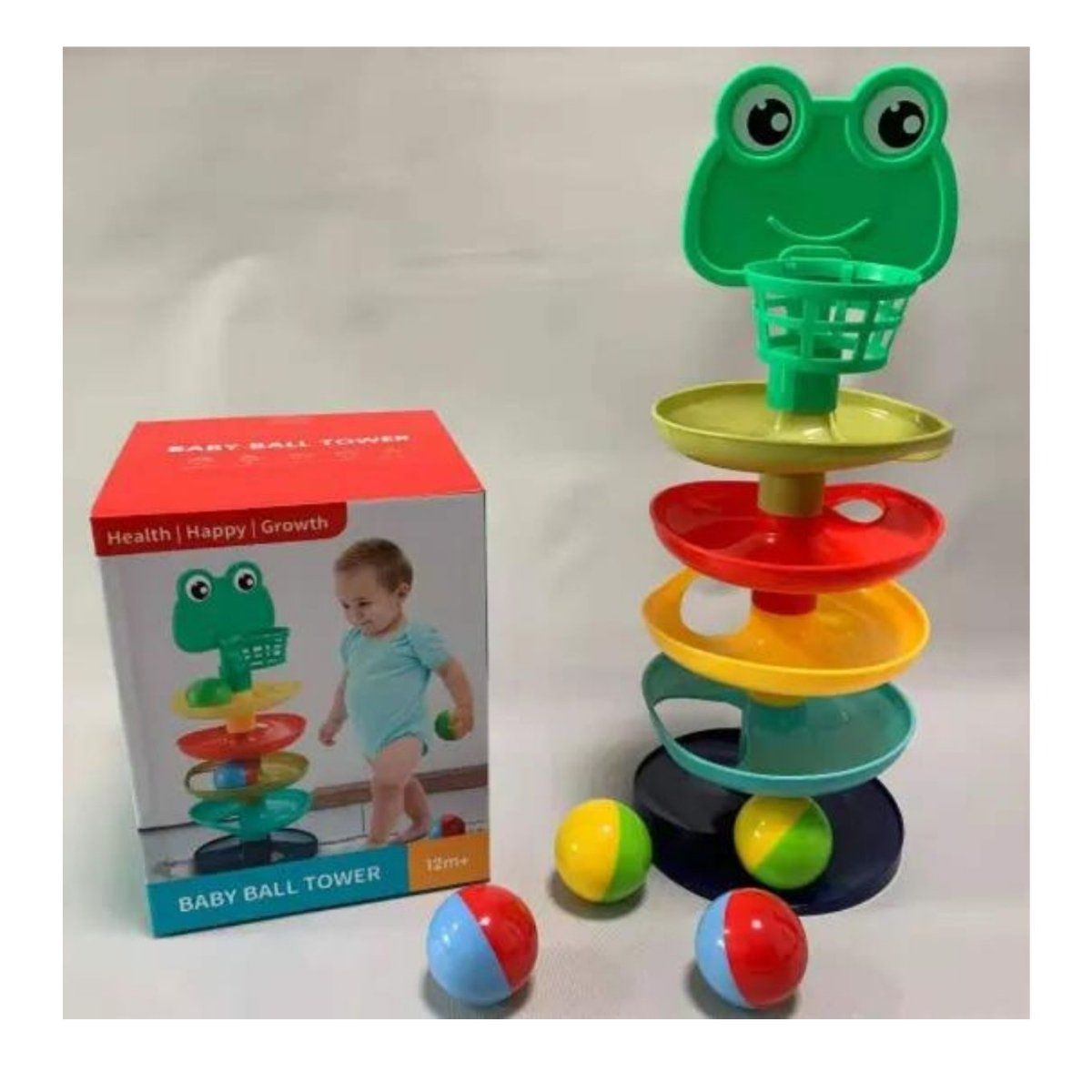 GENERICO - Juguete Torre De Pelotas Sonajeras Didactico Para Bebes