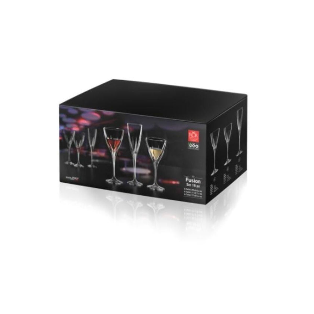RCR  ITALIA - SET DE COPAS  X 06 FUSION 2 AGUA 25 cl.